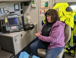 Susan Shumaker, paramedic for Humboldt Fire and Ambulance.