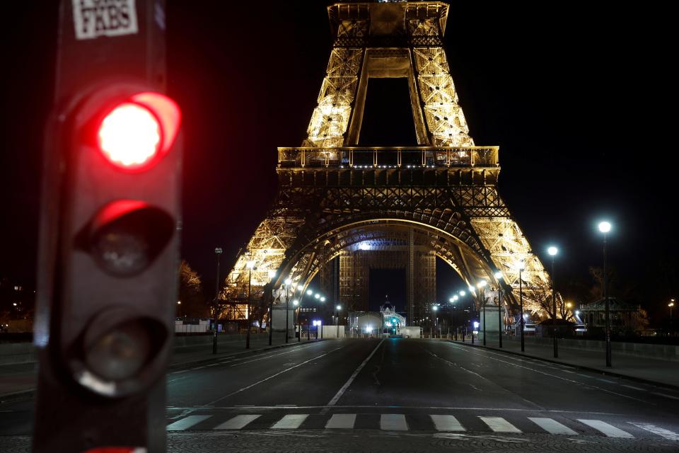 <p>Paris streets deserted amid Covid lockdown rules</p> (REUTERS)