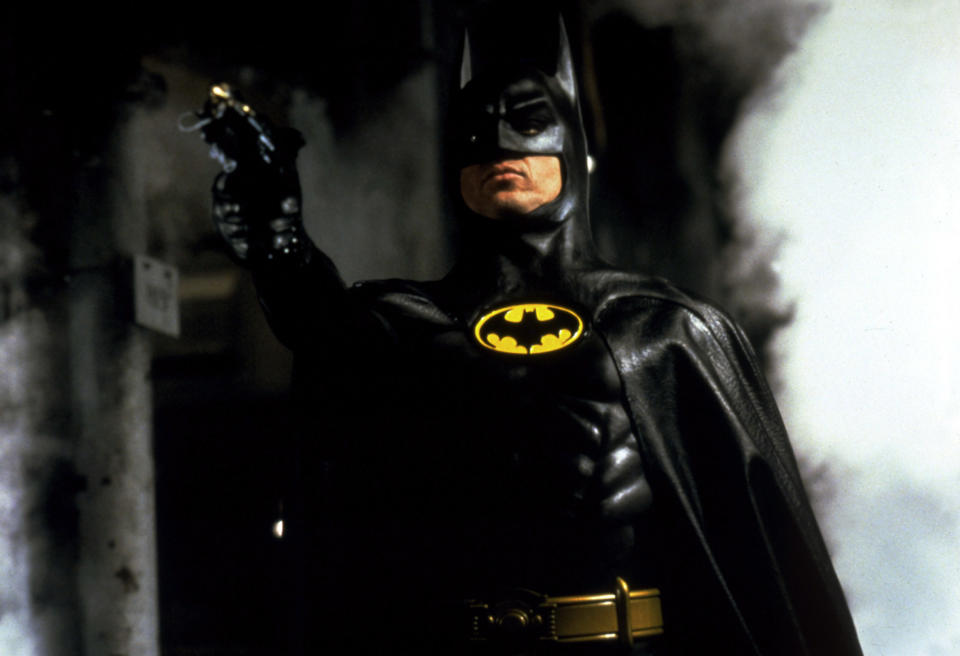 Michael Keaton takes aim as Batman (Photo: Warner Brothers/Courtesy Everett Collection)