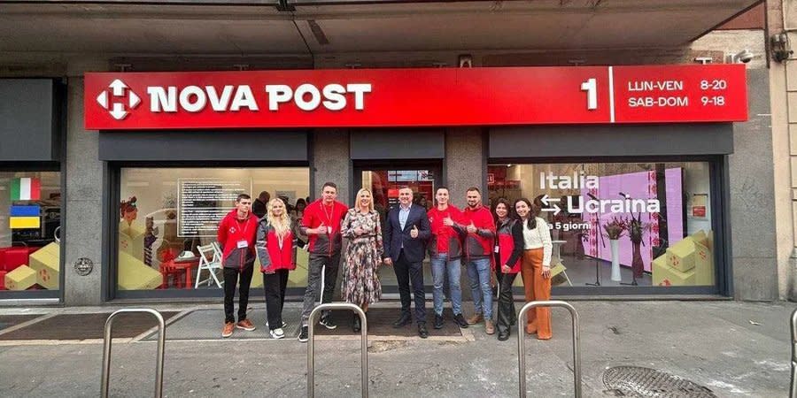 Nova Poshta, a Ukrainian postal operator, has entered the Italian market, opening its first branch in Milan