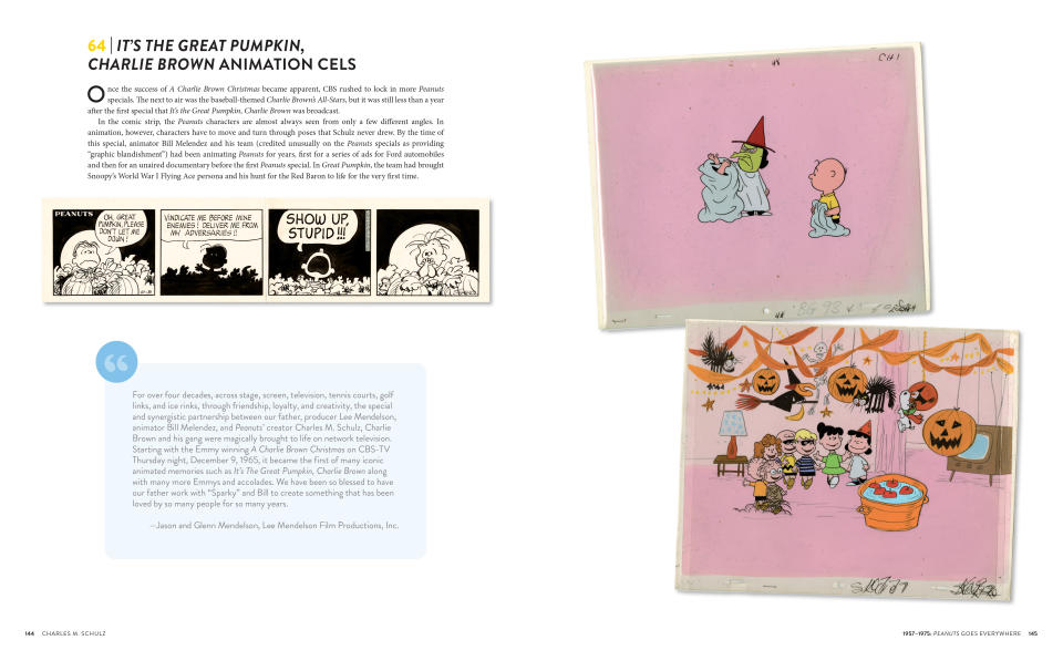 Learn about the classic Charlie Brown Halloween special in Charles M. Schulz: The Art and Life of the Peanuts Creator in 100 Objects (Photo: Weldon Owen)