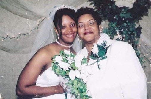 Mutima Jackson-Anderson (left) next to her mother, Ruby A. Neeson, at her wedding. Neeson passed away from Type 2 diabetes at 54 years old. Now, Jackson-Anderson has launched a foundation in her mother's name to provide support to those who receive diabetes diagnoses.