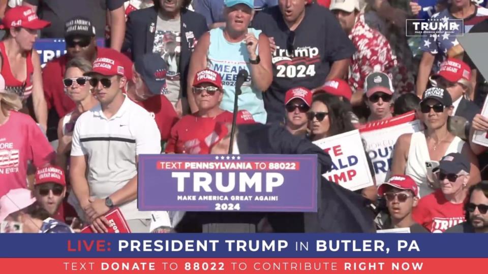 Donald Trump shot at a campaign rally in Pennsylvania