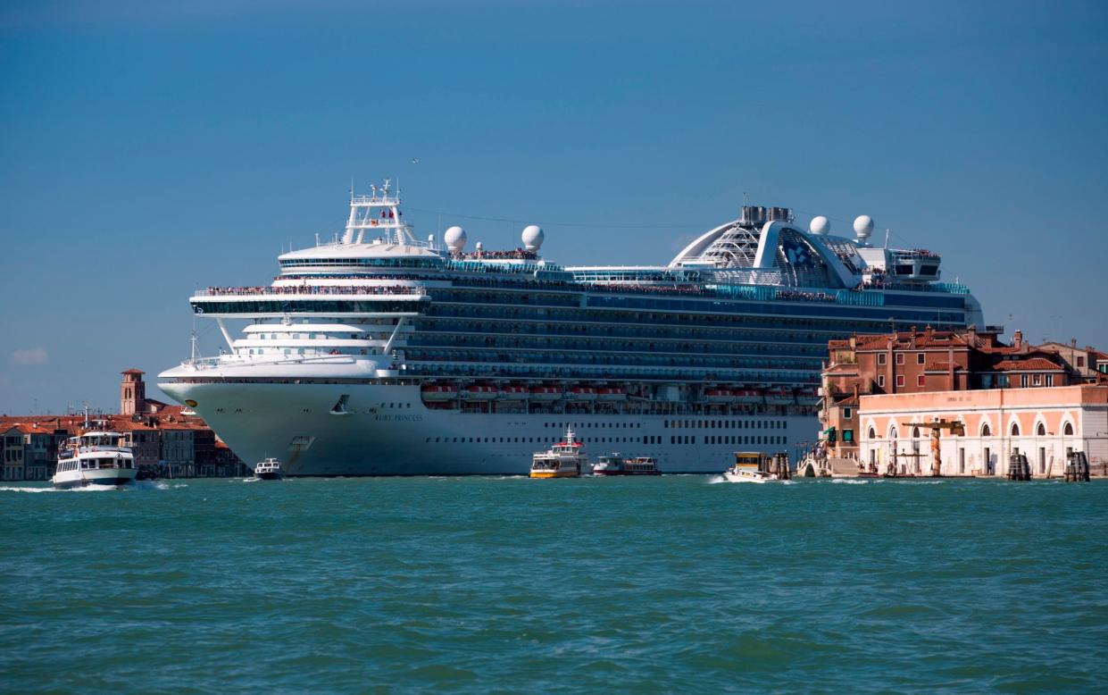 Large cruise ships are no longer allowed to dock in central Venice – and the number visiting the city has plummeted