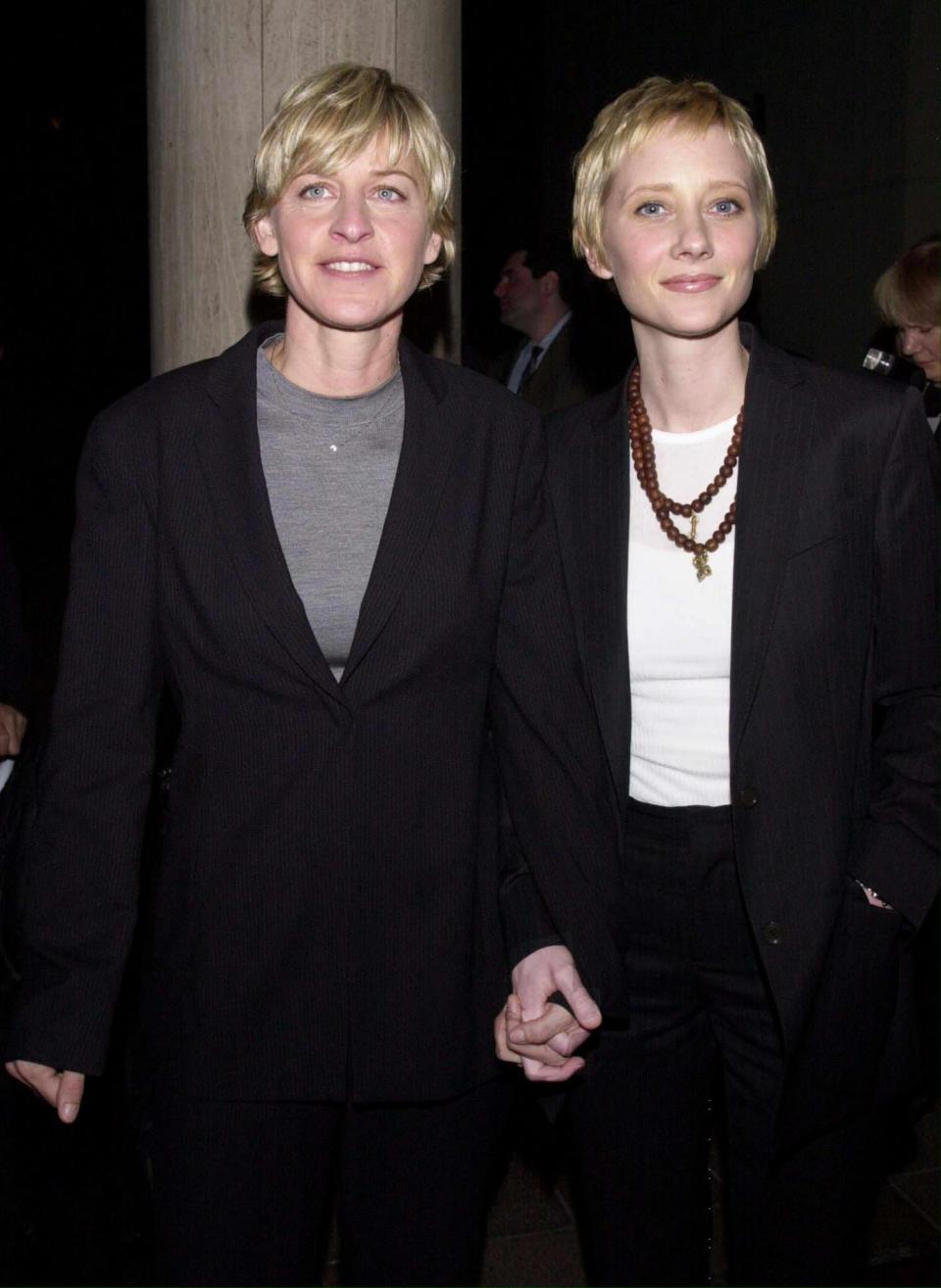 Anne Heche, right, and Ellen DeGeneres dated beginning in the late 1990s.