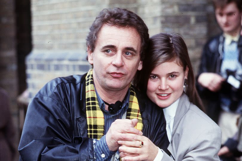 Sylvester McCoy as the seventh Doctor Who with his companion Ace, played by Sophie Aldred