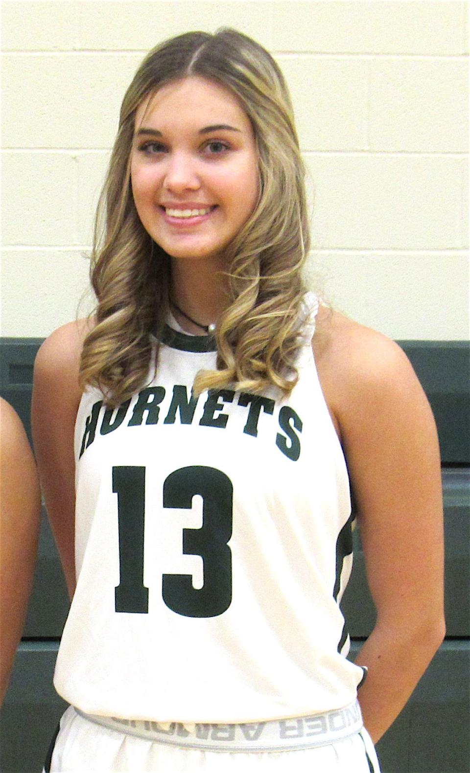 Malvern’s Maddie Powers finished with 11 points versus the Lady Tigers.