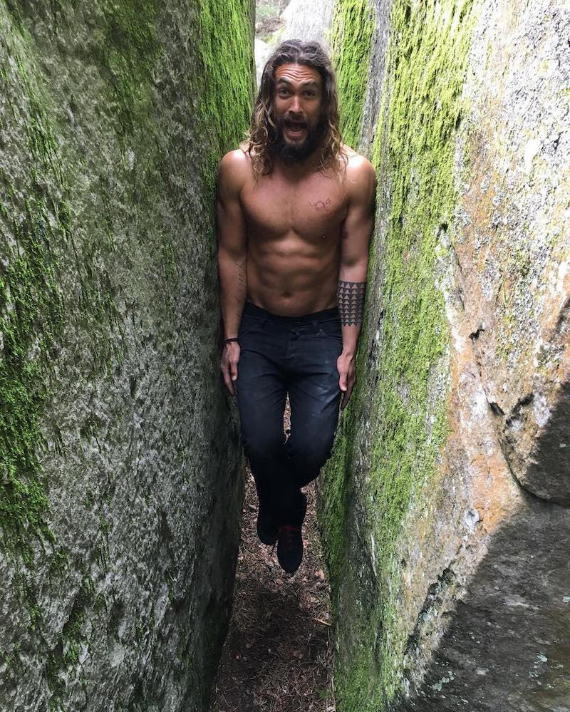 Jason Momoa gets goofy