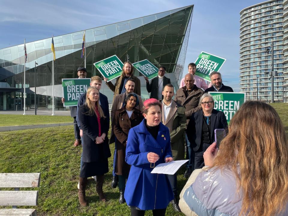Zoë Garbett was revealed as the Green Party candidate for the London 2024 mayoral election on Friday morning (Noah Vickers/Local Democracy Reporting Service)
