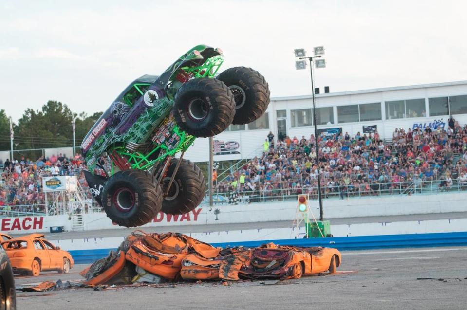 Grave Digger and other monster trucks will fly through the air at the Monster Jam this weekend at Rupp Arena.