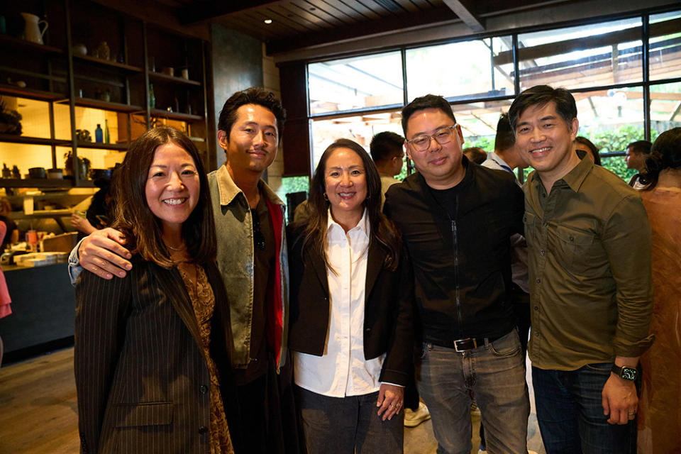 WME partner Esther Chang, actor Steven Yeun