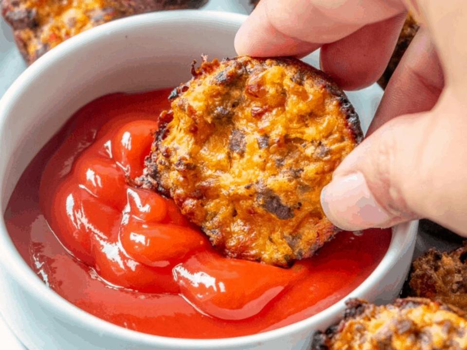 healthy cheeseburger bites