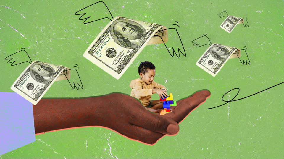 Los costos del cuidado infantil están aumentando. (Foto: Ilustración de Nathalie Cruz/Foto: Getty Images)
