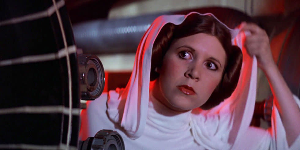 Here’s what Carrie Fisher thought of the Princess Leia footage in “Rogue One”