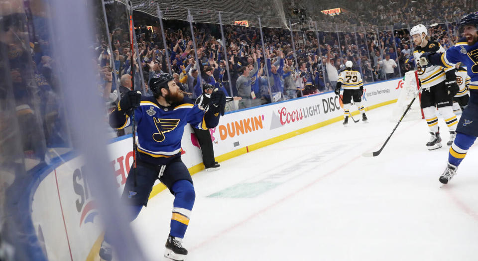 Ryan O'Reilly inspired the Blues' massive Game 4 win. (Getty)