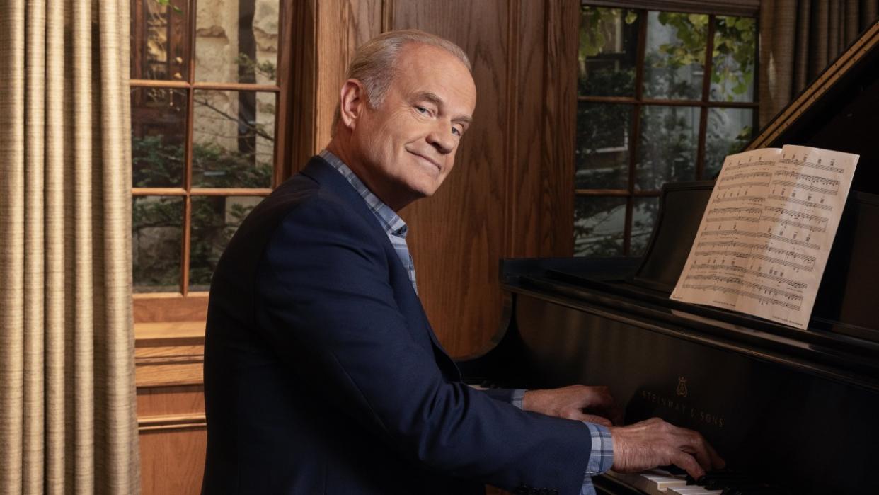  Frasier playing piano in press shot for Frasier revival. 