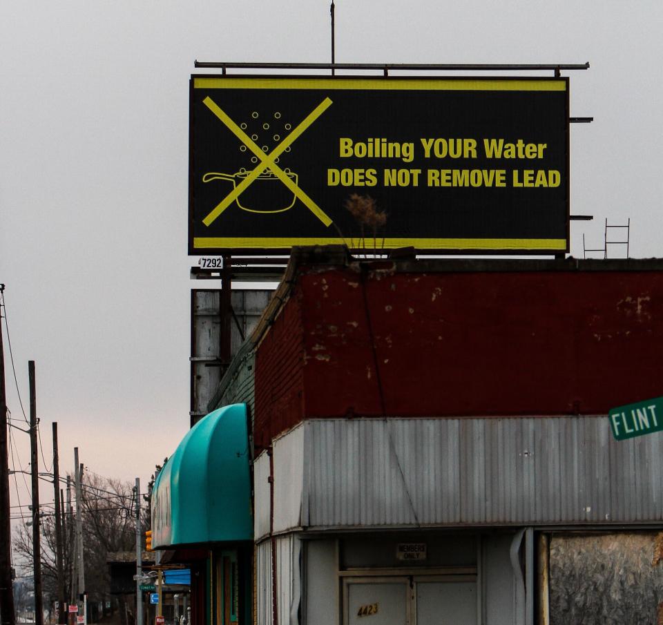 Some Flint residents said they were disappointed with prosecutors' decision, which came three years after the investigation into the water crisis first began. (Photo: Sarah Rice via Getty Images)