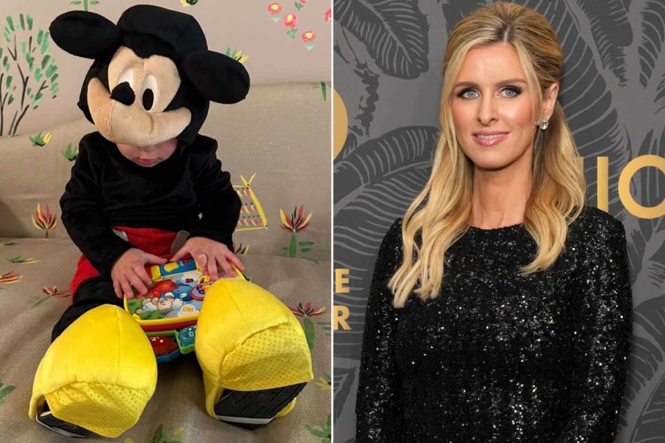 <p>Nicky Rothschild/Instagram; Sean Zanni/Patrick McMullan via Getty</p> Nicky Hilton Rothschild and her son, dressed as Mickey