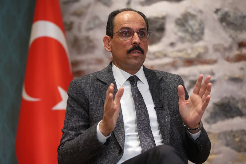 Interview with Turkish President Erdogan's spokesman and chief foreign policy adviser Kalin in Istanbul