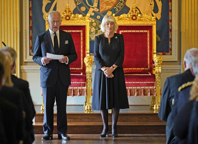 Speaking at Hillsborough Castle, the King said his mother felt deeply 