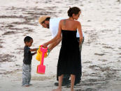 <p>Gossip lovers remember exactly where they were the first time they saw the photos of Brad Pitt and Angelina Jolie as a couple. In 2005, Pitt — fresh from splitting with Jennifer Aniston (and still technically married) — and Jolie, his <i>Mr. and Mrs. Smith</i> co-star, were photographed on the beach in Kenya. Now, it’s not impossible a random paparazzo happened to be in the area and on the beach in Kenya (Kenya!) when Brangelina was there. Of course not! However, if it was a setup, it was a brilliant way to introduce the new couple to the world: looking like a family with Angie’s then-newly adopted son, Maddox. (Photo: BPGG/GC Images) </p>