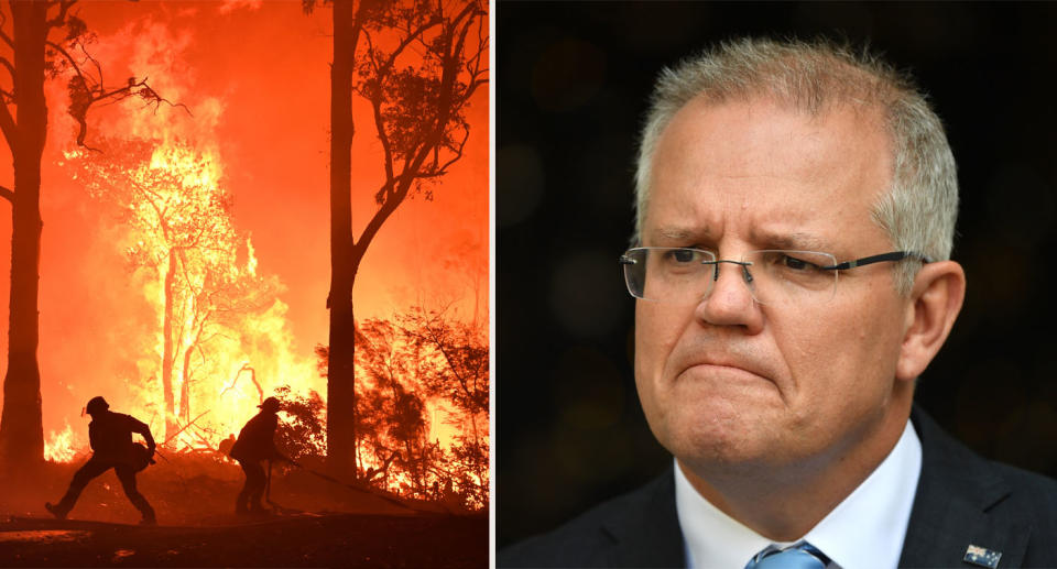 Scott Morrison is returning to Australia following the death of two firefighters. Source: AAP