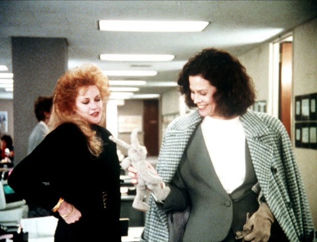 Melanie Griffith and Sigourney Weaver in 