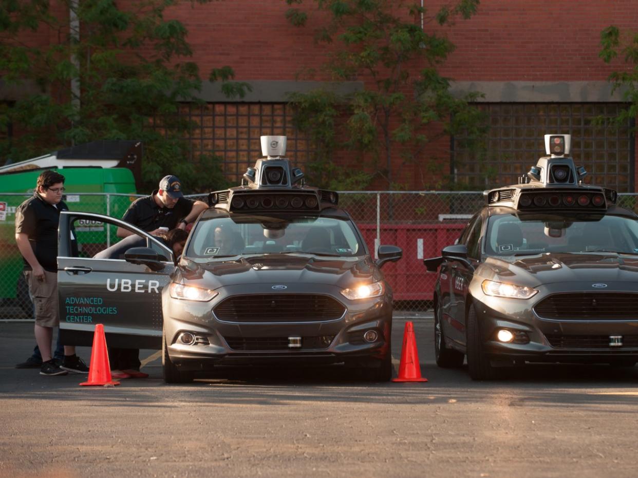 Uber self-driving cars