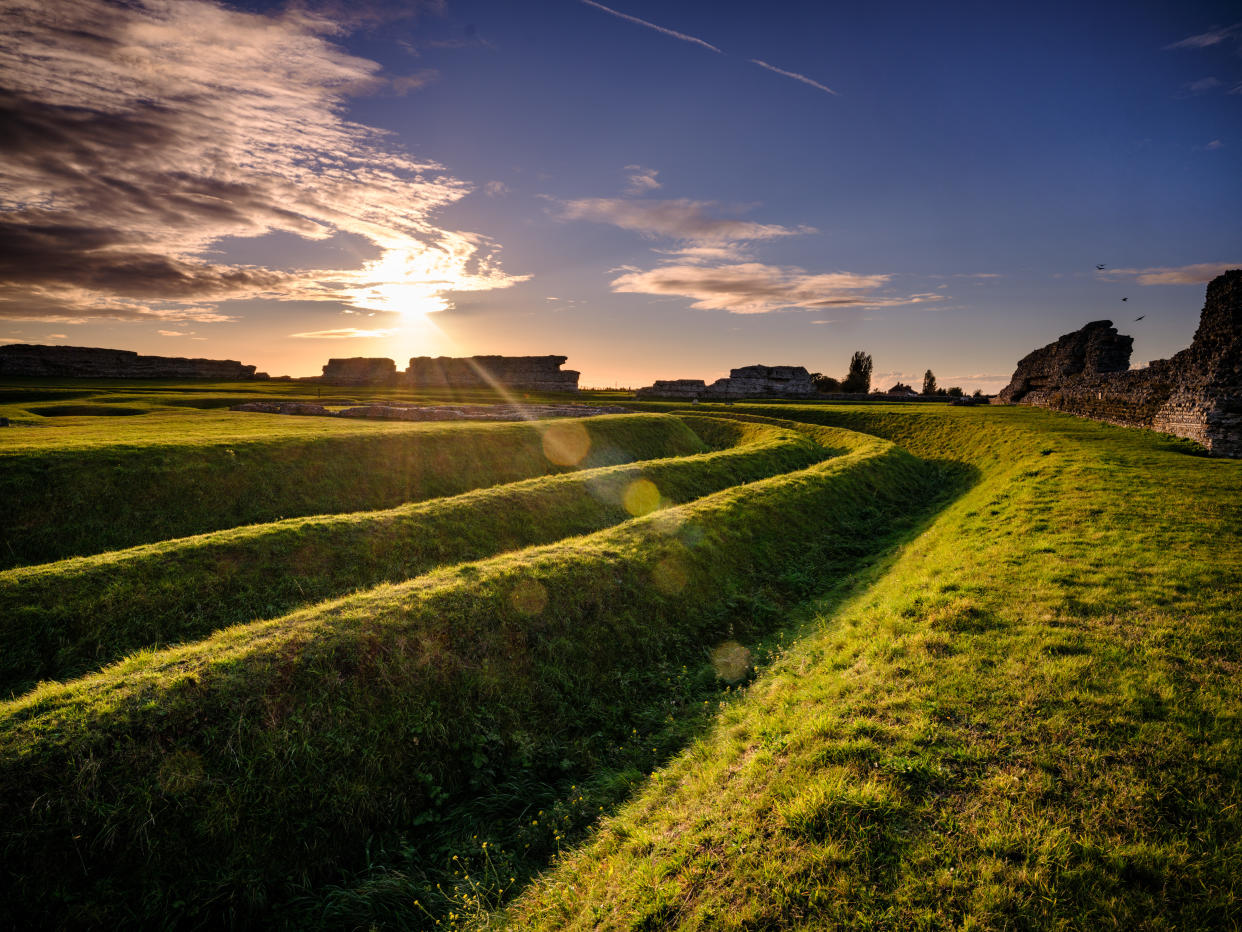 The amphitheatre is believed to have had a capacity of 5000 spectators (English Heritage/PA)