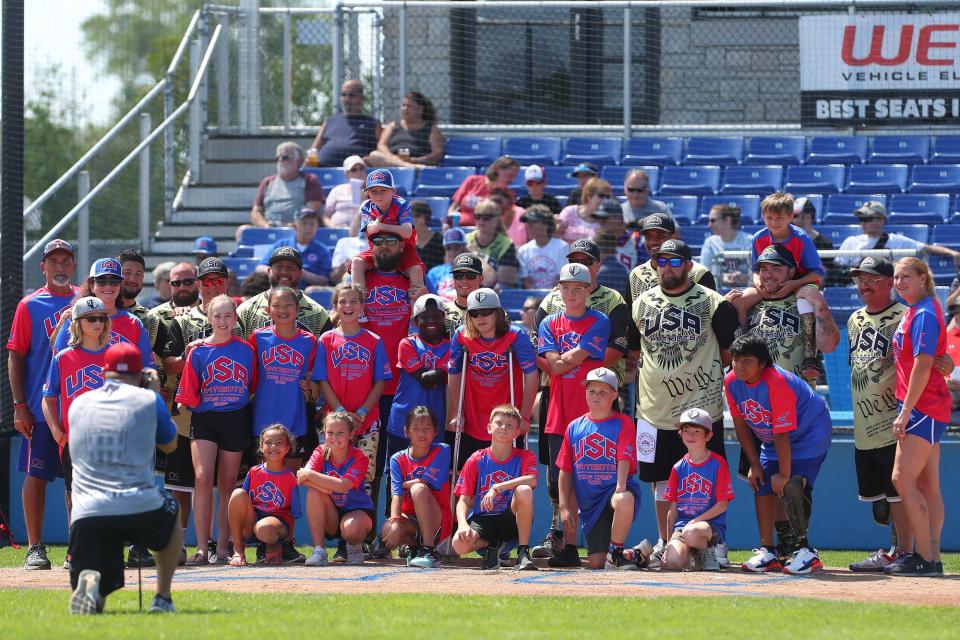 The USA Patriots Amputee Softball team will face the Fond du Lac Fire and Police Department team at noon July 8.