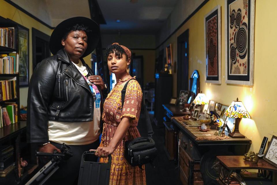 Mercedes White and Alisha Espinosa in Urbanite&#39;s &quot;A Skeptic and a Bruja.&quot;