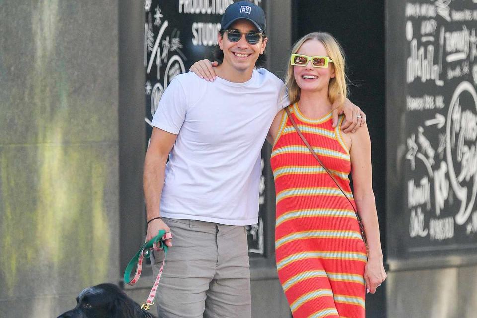 <p>TheImageDirect.com</p> Kate Bosworth and husband Justin Long in New York City