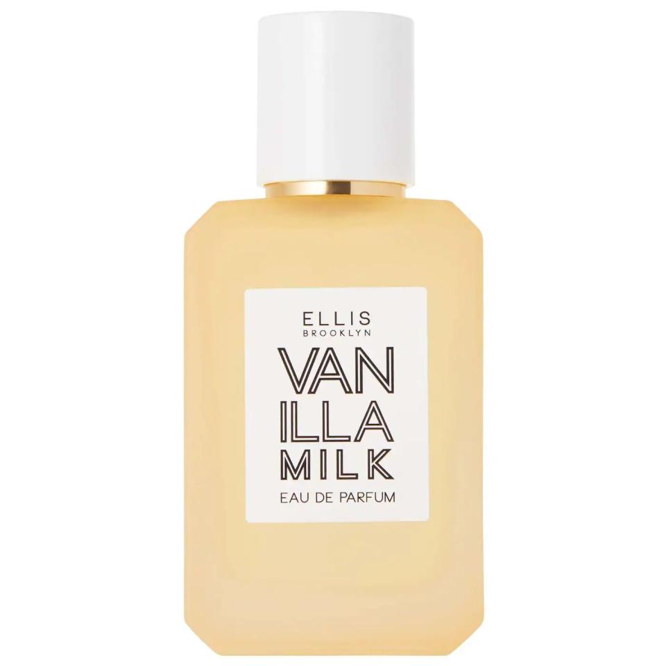 <p><a href="https://go.redirectingat.com?id=74968X1596630&url=https%3A%2F%2Fwww.sephora.com%2Fproduct%2Fellis-brooklyn-vanilla-milk-eau-de-parfum-P501984&sref=https%3A%2F%2F" rel="nofollow noopener" target="_blank" data-ylk="slk:Shop Now;elm:context_link;itc:0;sec:content-canvas" class="link ">Shop Now</a></p><p>Vanilla Milk Eau de Parfum</p><p>sephora.com</p><p>$108.00</p>