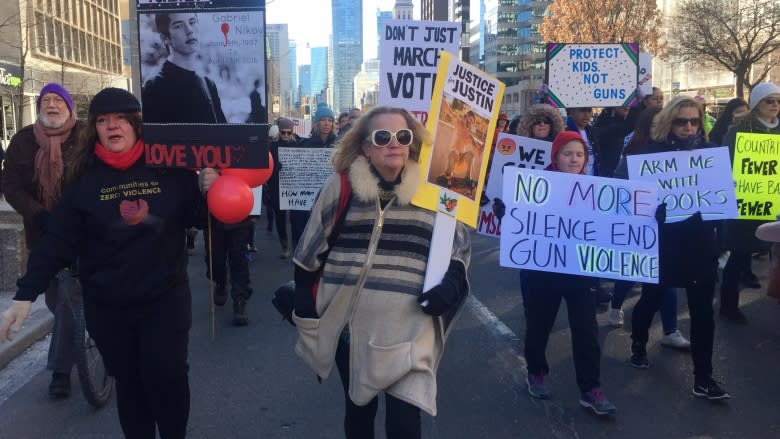 'No more silence': Hundreds rally in Toronto for tighter U.S. gun controls