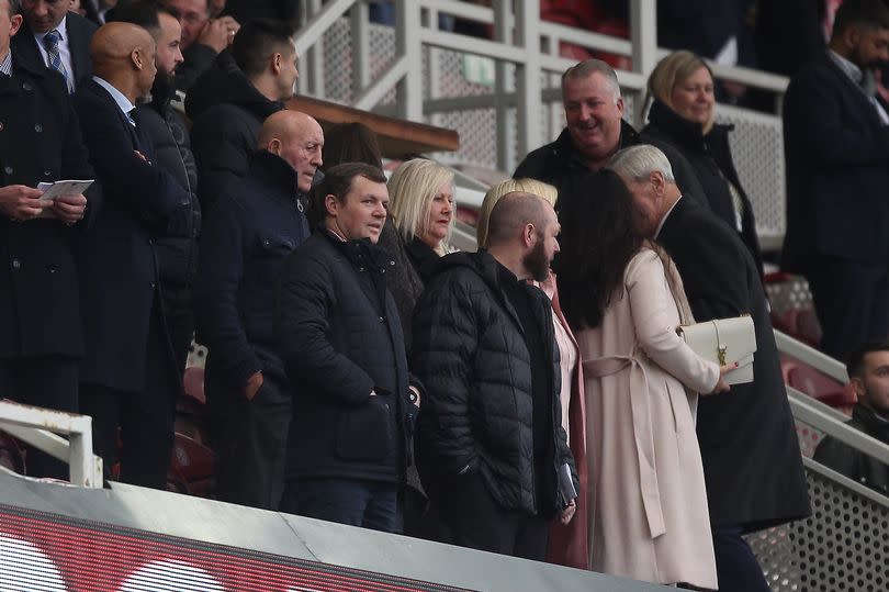 Kieran Scott watches on at the Riverside