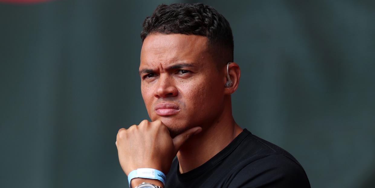 southampton, england   september 20 bt sport pundit jermaine jenas looks on prior to the premier league match between southampton and tottenham hotspur at st marys stadium on september 20, 2020 in southampton, england photo by catherine ivillgetty images