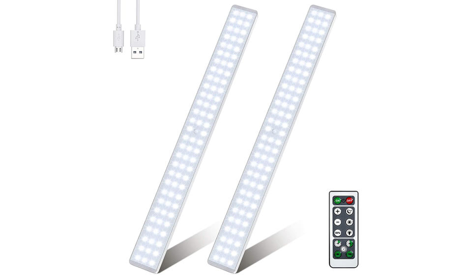 Pair of LED Light strips with accompanying remote.