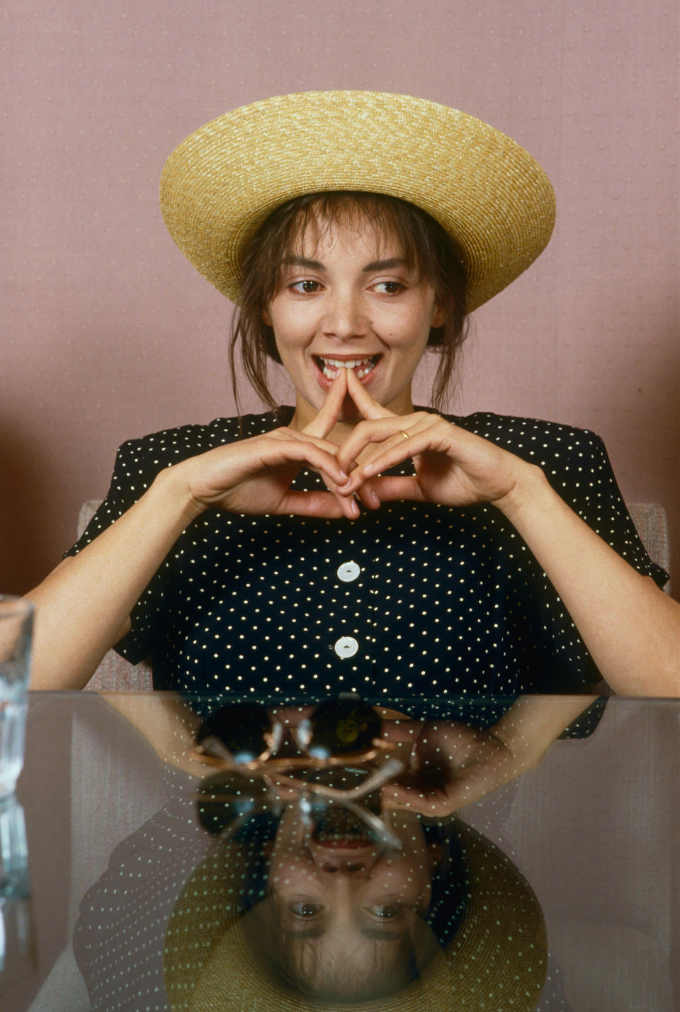 LOS ANGELES, CA - 1988:  British actress Joanne Whalley, star of Ron Howard's film "Willow," poses during a 1988 Los Angeles, California, photo portrait session. Whalley, who starred in the British TV serial "Coronation Street," was married to actor Val Kilmer in 1988.  (Photo by George Rose/Getty Images)