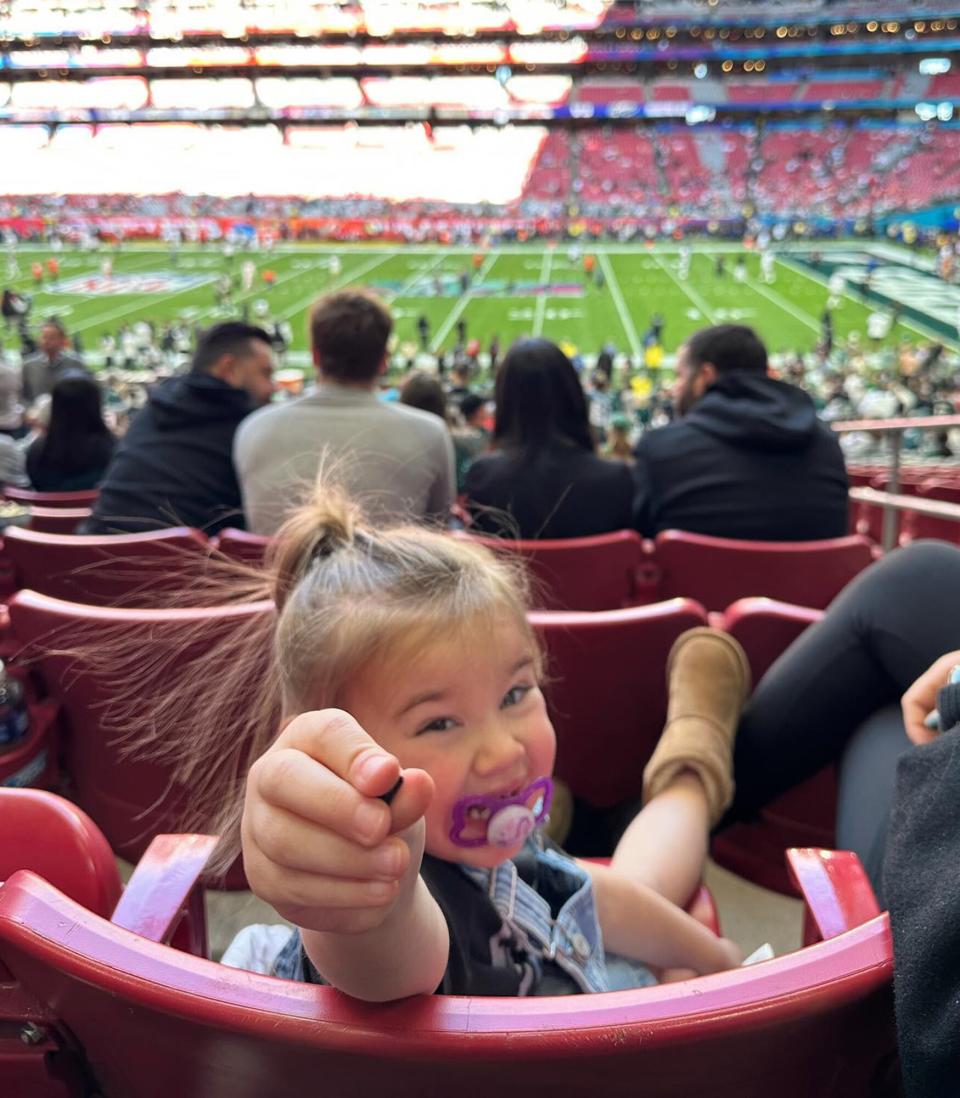 Jason Kelce and Kylie Kelce's daughter