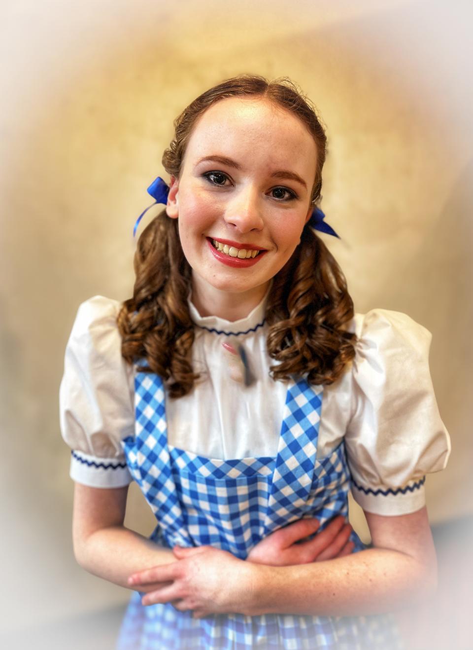 Lyla Trigaux portrays Dorothy in the Lyric Theatre production of "The Wizard of Oz."