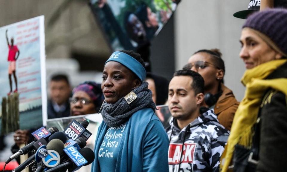 Okoumou said: ‘We stand on the right side of history. I am not discouraged.’