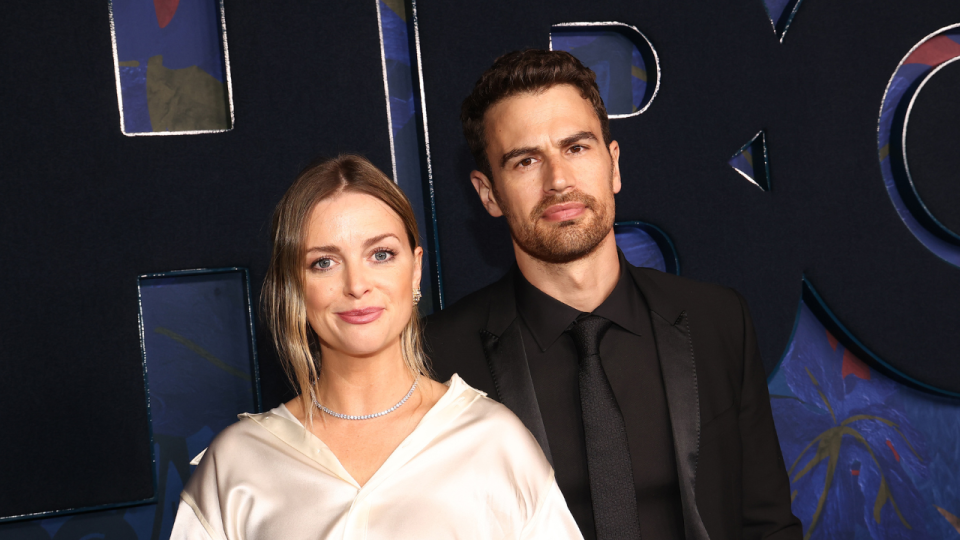 How many kids does Theo James have with his wife?
