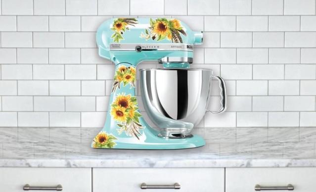 Floral KitchenAid Mixer Decal Sticker| kitchen mixer| mixer tattoo| mixer  upgrade