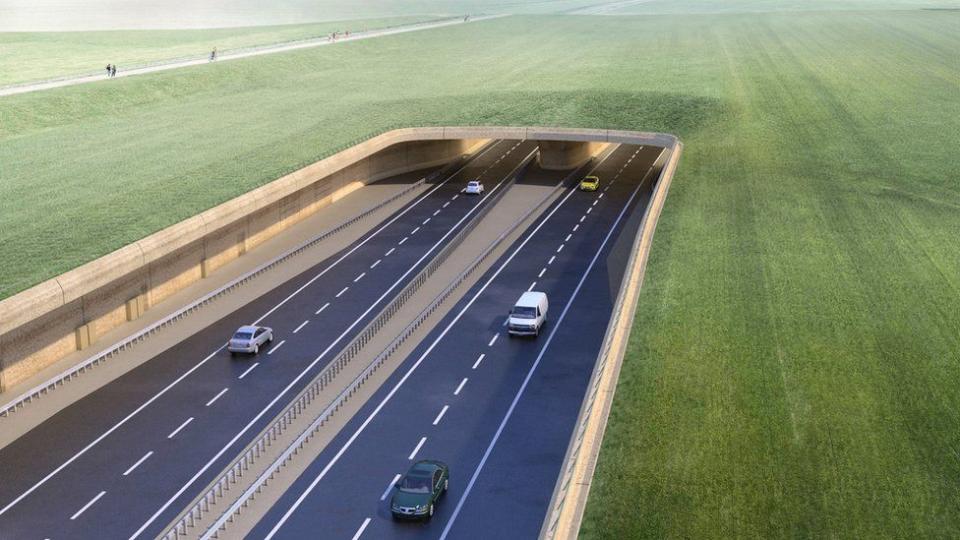 The proposed tunnel on the A303 would have taken five years to build (Highways England)