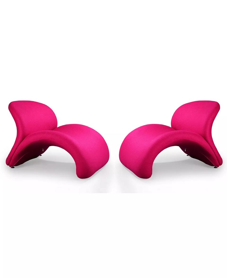 Manhattan Comfort Rosebud Accent Chairs, Set of 2