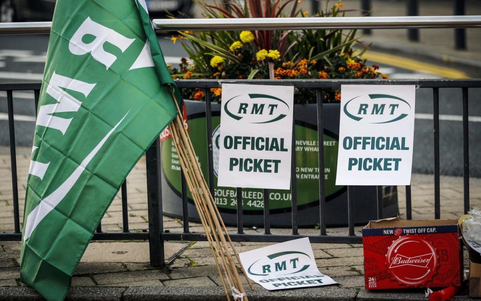 RMT members have voted overwhelmingly to take industrial action over jobs, pay and conditions (PA) (PA Wire)