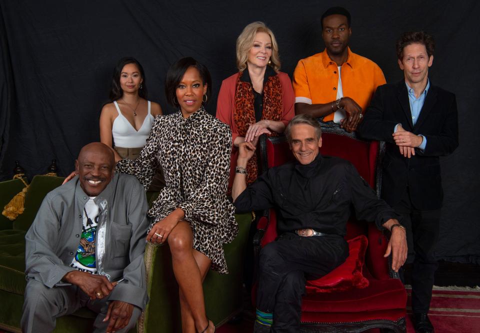 HBO's highly anticipated "Watchmen" series stars (from left) Louis Gossett Jr., Hong Chao, Regina King, Jean Smart, Jeremy Irons, Yahya Abdul-Mateen II and Tim Blake Nelson.