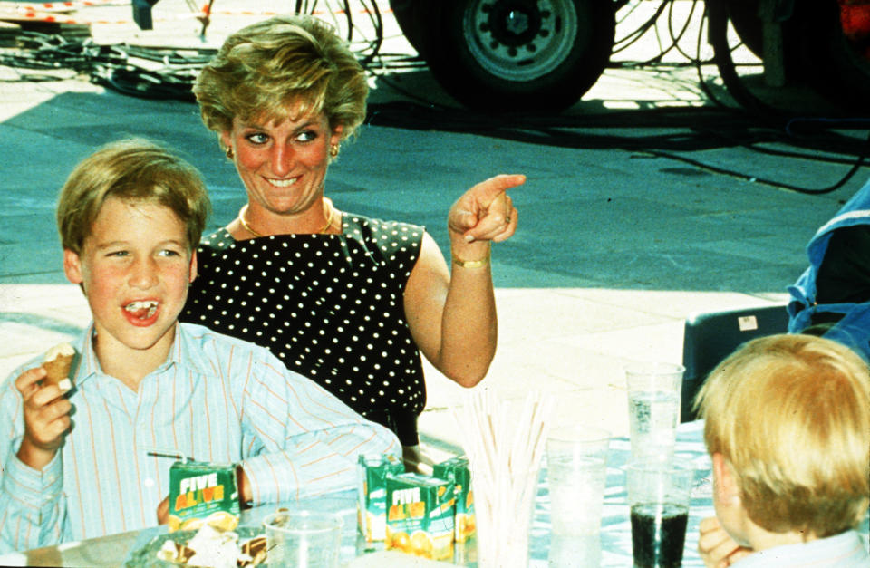 Princess Diana, Harry and William (Anwar Hussein / Getty Images)