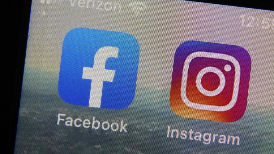 Instagram and Facebook apps (PA)