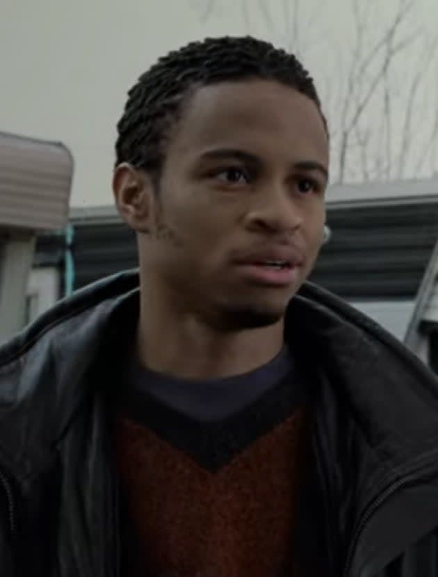 Eugene Byrd as Wink meets up with Jimmy in "8 Mile"